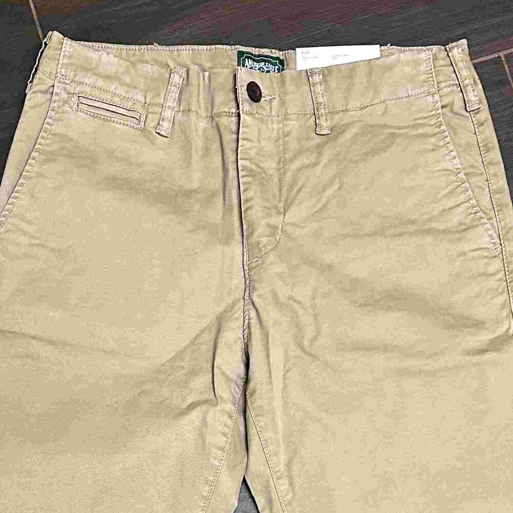 AE Flex Slim Straight Khaki Pants | NWT